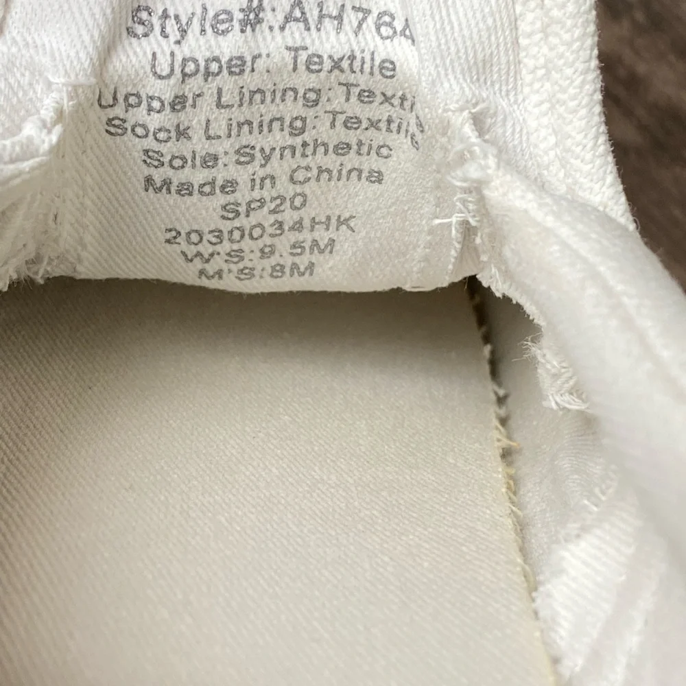Madewell White Canvas Slip On Sneakers Womens Size 8